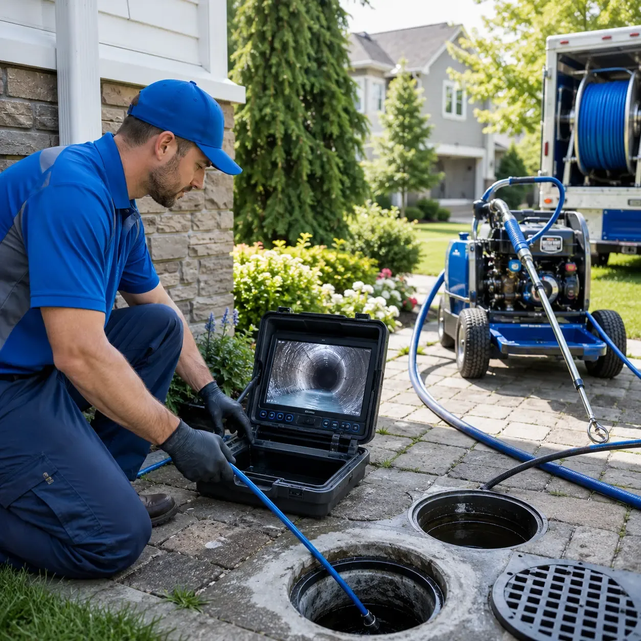 Outdoor drain cleaning professionals serving Houlton, ME